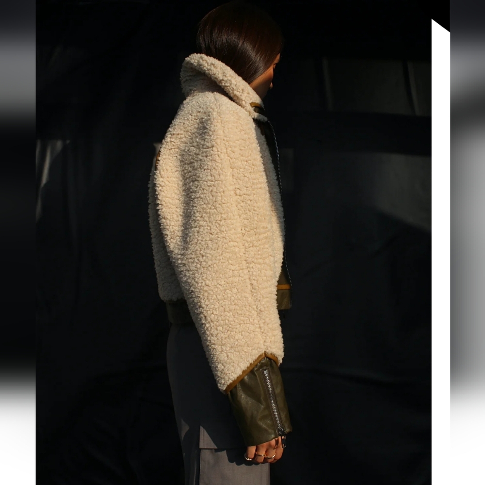 NWOT Ruve Javan Shearling Coat Size XS - Picture 6 of 16